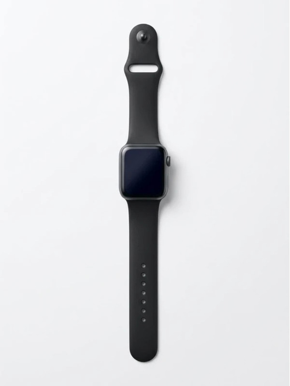 Apple Watch Series 1 38mm Aluminum Smartwatch Black Band Tested Working